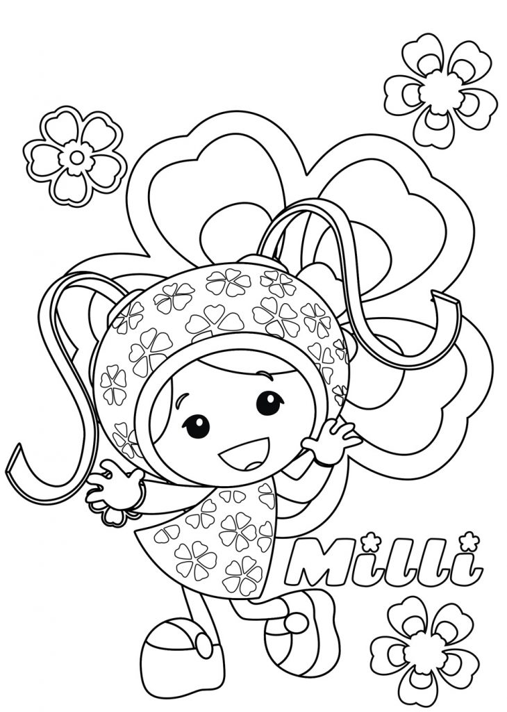 Dibujos para colorear gratis de Team Umizoomi para niños
