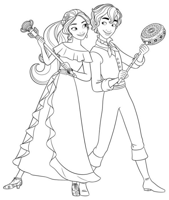 Елена от Avalor Coloring Pages